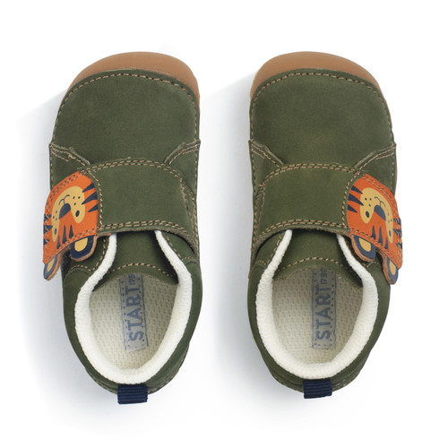 Start Rite Cub Khaki Nubuck Tiger Rip-tape Closed Pre-walkers