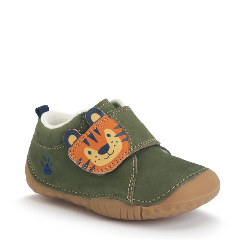 Start Rite Cub Khaki Nubuck Tiger Rip-tape Closed Pre-walkers
