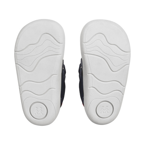 Start Rite Duel Navy Multi Leather Casual Rip-tape First Walking Trainers