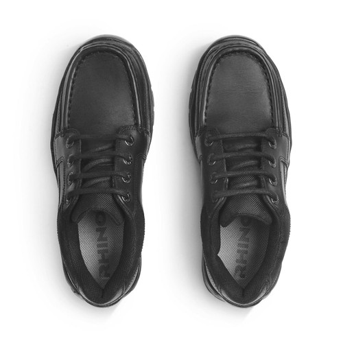 Start Rite Dylan Black Leather Boys Lace-up School Shoes