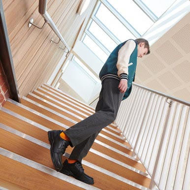 Start Rite Dylan Black Leather Boys Lace-up School Shoes