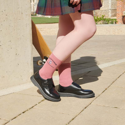 Start Rite Eclipse Black Hi Shine Leather Girls Buckle Angry Angels School Shoes