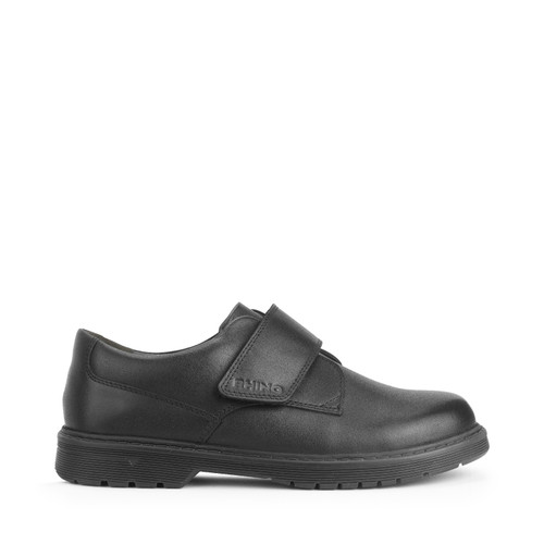 start rite Glint Black leather boys rip-tape school shoes