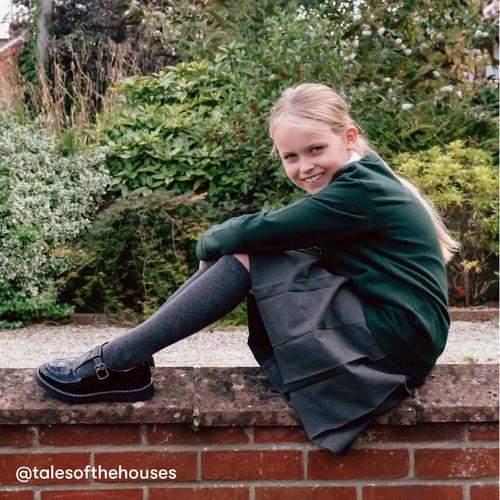 Start Rite Imagine Black Patent Girls T-bar Buckle Angry Angels School Shoes