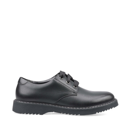Start Rite Impact Vegan Black Synthetic Girls Lace-up School Shoes