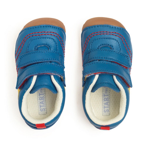 Start Rite Little Smile Bright Blue Leather Rip-tape Pre-walkers
