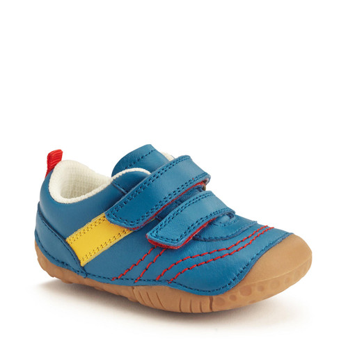 Start Rite Little Smile Bright Blue Leather Rip-tape Pre-walkers