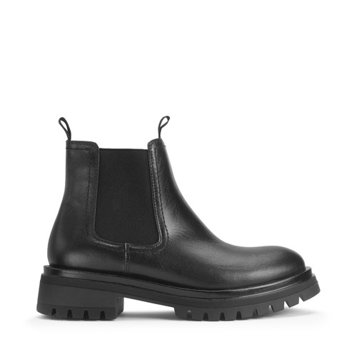 start rite London Black leather girls slip-on Angry Angels Chelsea boots