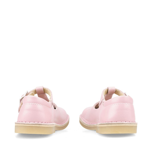 Start Rite Lottie Pink Leather Girls T-bar Buckle Pre-school Shoes