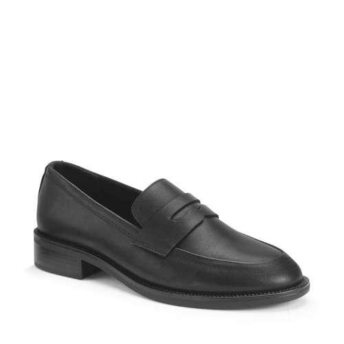 Start Rite Milan Black Leather Slip-on Angry Angels School Loafer Shoes