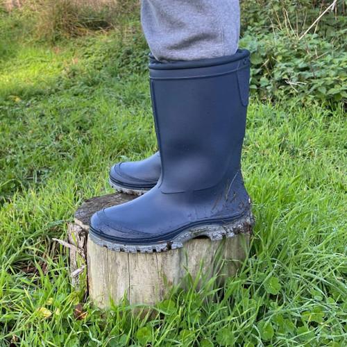 Start Rite Mudbuster Navy Slip-on Waterproof Wellies