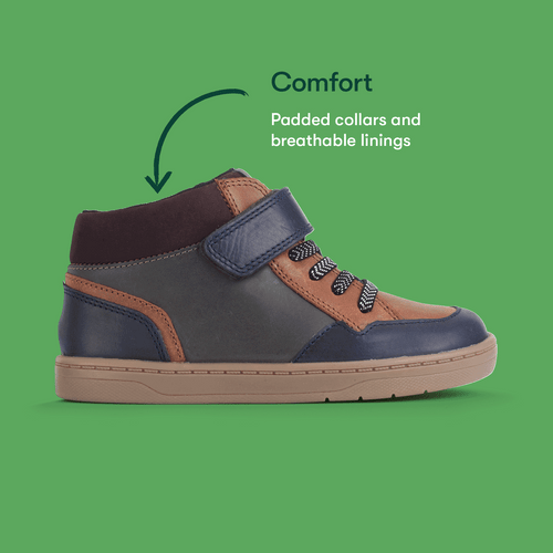 Start Rite Orbit Multi Leather Kids Rip-tape Casual Boots