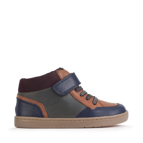 start rite Orbit Multi leather kids rip-tape casual boots