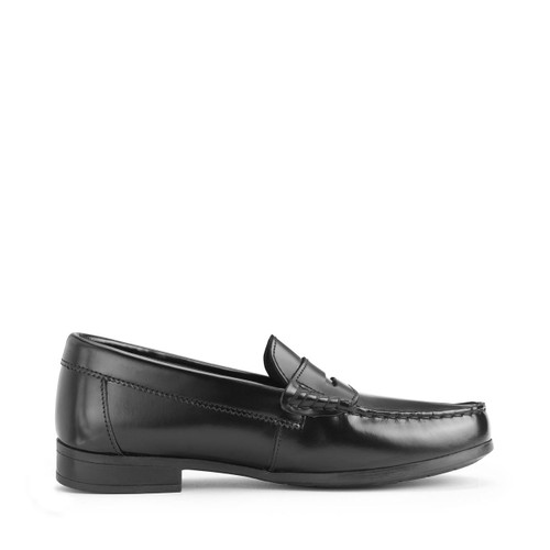 Start Rite Penny Black High Shine Leather Slip-on School Shoes