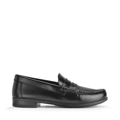 start rite Penny Black high shine leather slip-on school shoes