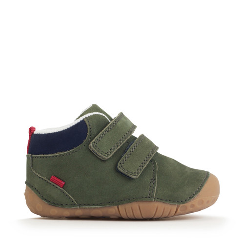 start rite Pip Khaki nubuck baby rip-tape closed pre-walker shoes