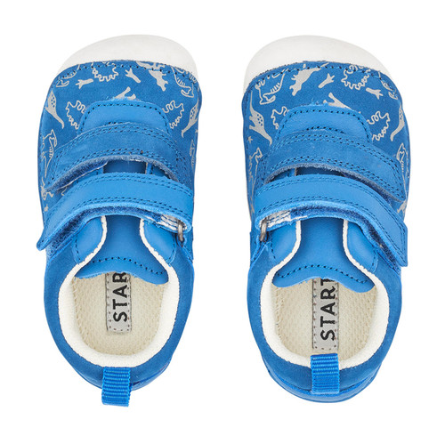 Start Rite Roar Bright Blue Nubuck Boys Rip-tape Pre-walkers