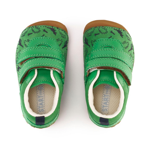 Start Rite Roar Green Nubuck/leather Boys Rip-tape Pre-walkers