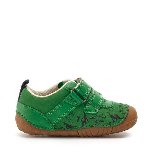 Start Rite Roar Green Nubuck/leather Boys Rip-tape Pre-walkers
