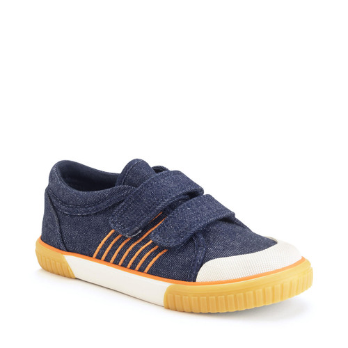 Start Rite Sandy Beach Denim Boys And Girls Closed Rip-tape Canvas Shoes