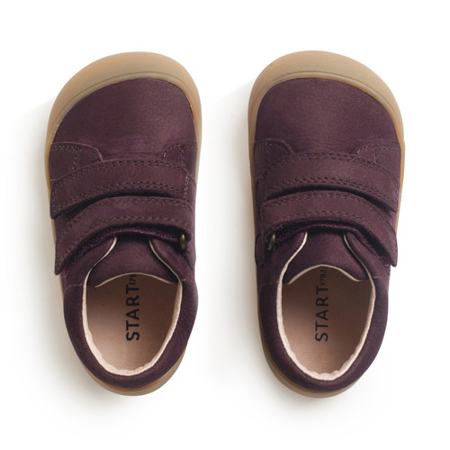 Start Rite Scoot Burgundy Nubuck Rip-tape Closed Baby First Walking Booties