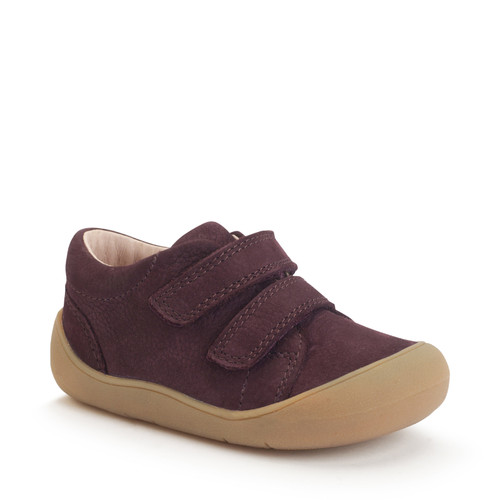 Start Rite Scoot Burgundy Nubuck Rip-tape Closed Baby First Walking Booties