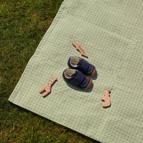 Start Rite Shuffle Navy Blue Nubuck Boys Rip-tape Pre-walkers