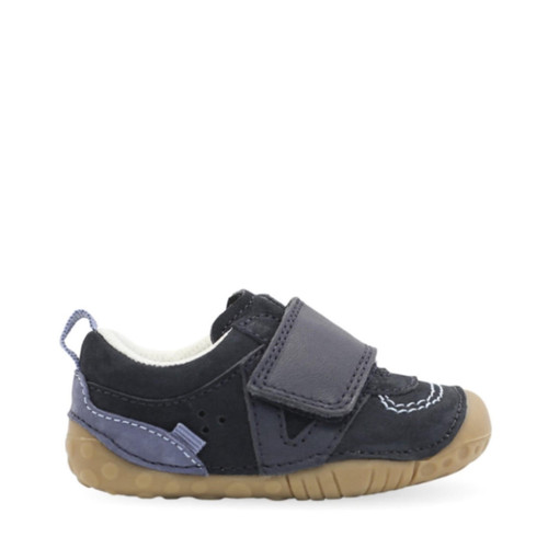 start rite Shuffle Navy blue nubuck boys rip-tape pre-walkers