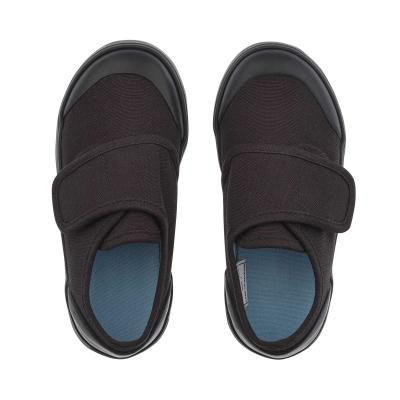 Start Rite Skip Black Rip-tape Canvas School Plimsolls