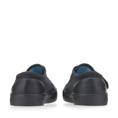 Start Rite Skip Black Rip-tape Canvas School Plimsolls