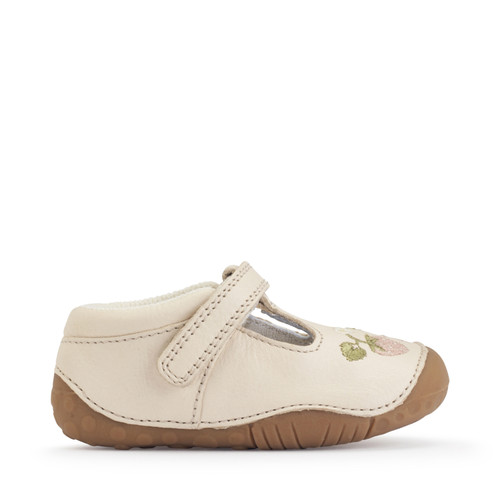 start rite Squish Cream leather girls t-bar pre-walker shoes