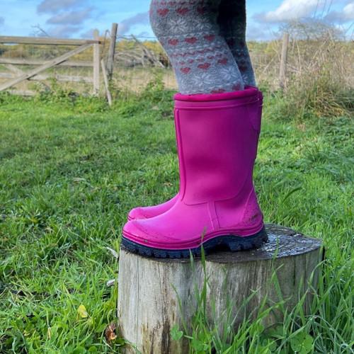 Start Rite Mudbuster Pink Girls Waterproof Wellies