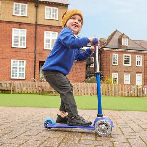 Start Rite Tickle Black Leather Boys Rip-tape First School Shoes