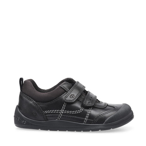 start rite Tickle Black leather boys rip-tape first school shoes