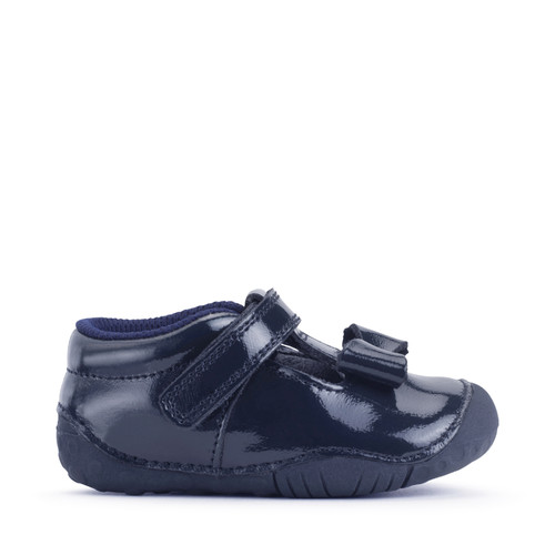 start rite Wiggle Navy blue patent girls t-bar pre-walker shoes