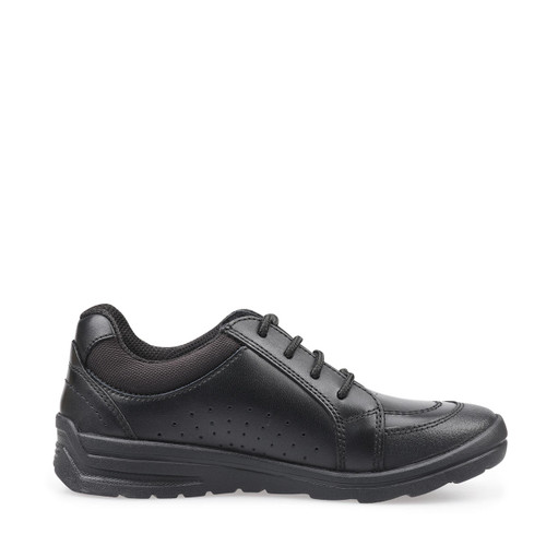 Start Rite Yo Yo Black Leather Boys Lace-up School Shoes