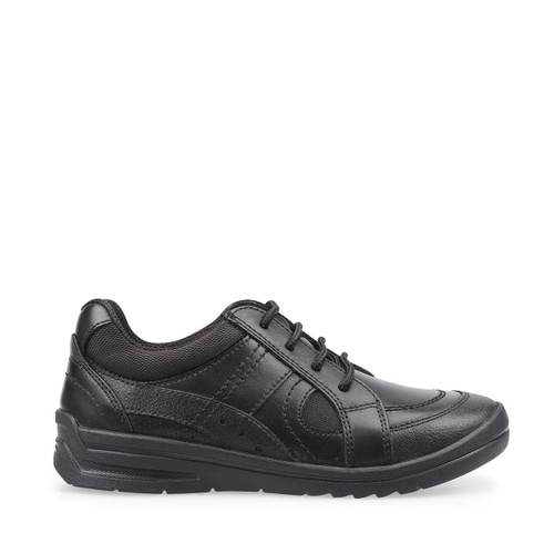 start rite Yo Yo Black leather boys lace-up school shoes