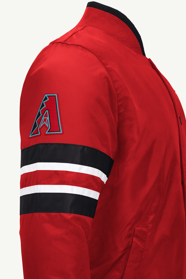 Starter MENS ARIZONA DIAMONDBACKS SATIN VARSITY JACKET