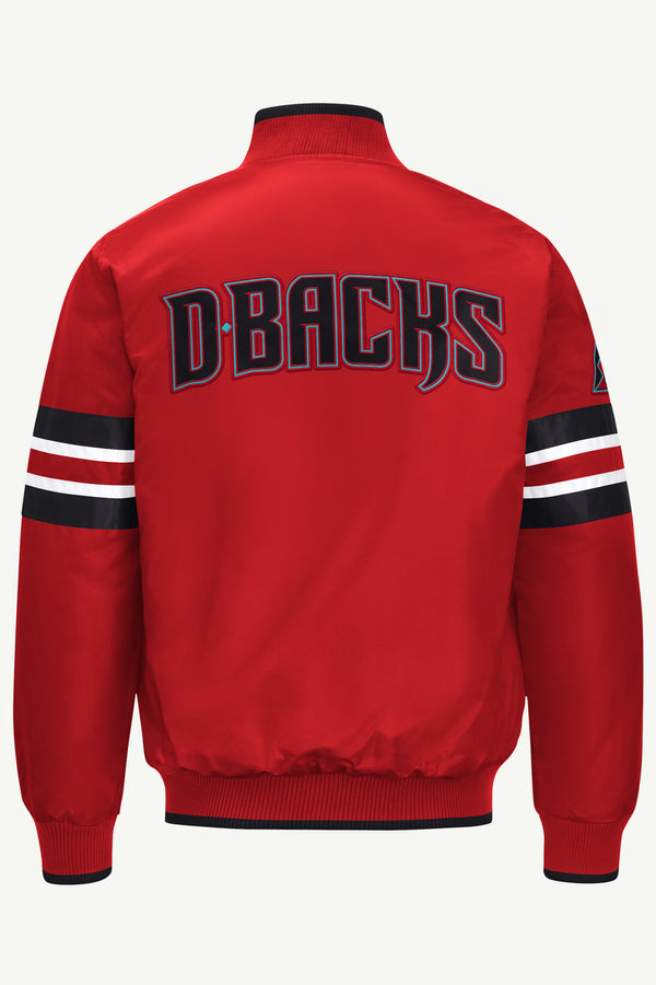 Starter MENS ARIZONA DIAMONDBACKS SATIN VARSITY JACKET