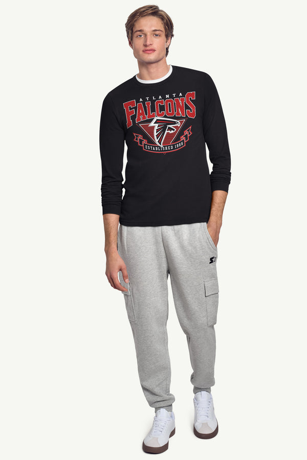 Starter MENS ATLANTA FALCONS 80's INSPIRED LONG SLEEVE T SHIRT