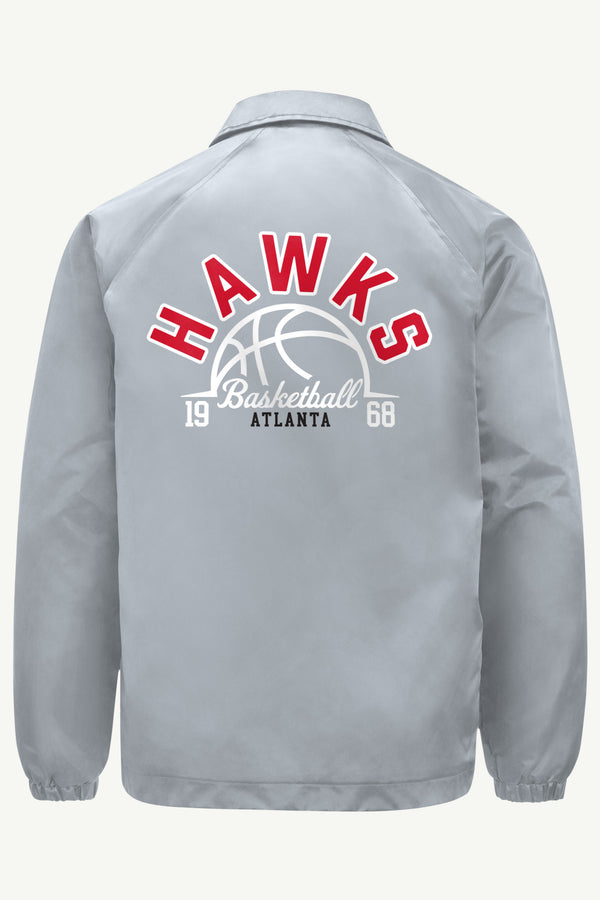 Starter MENS ATLANTA HAWKS HALF BALL COACHES JACKET