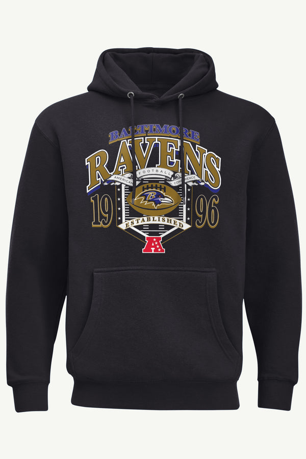 starter MENS BALTIMORE RAVENS 80s INSPIRED FIELD HOODIE