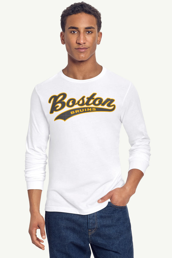 Starter MENS BOSTON BRUINS TAILSWEEP LONG SLEEVE T SHIRT