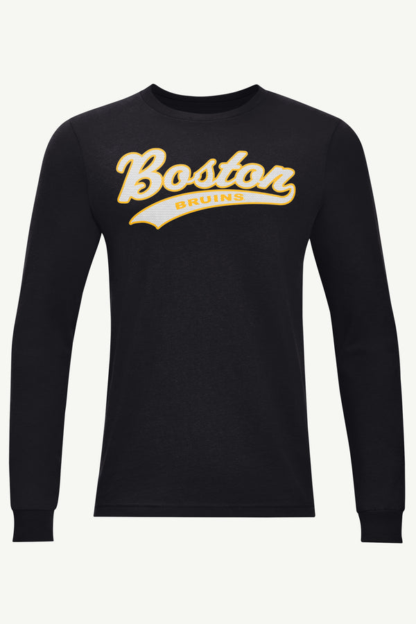 starter MENS BOSTON BRUINS TAILSWEEP LONG SLEEVE T SHIRT