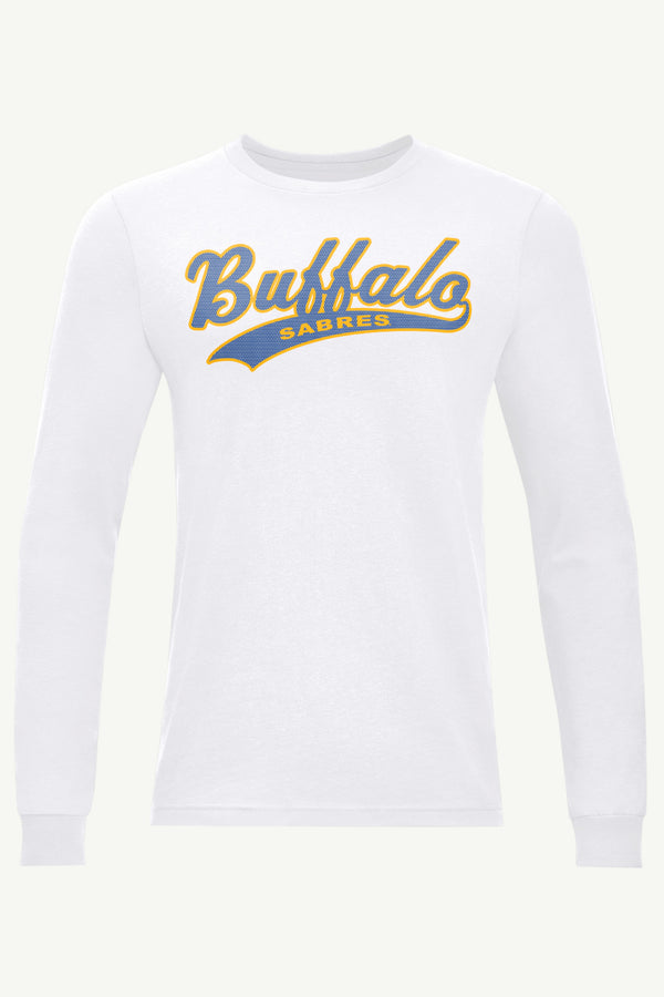 starter MENS BUFFALO SABRES TAILSWEEP LONG SLEEVE T SHIRT