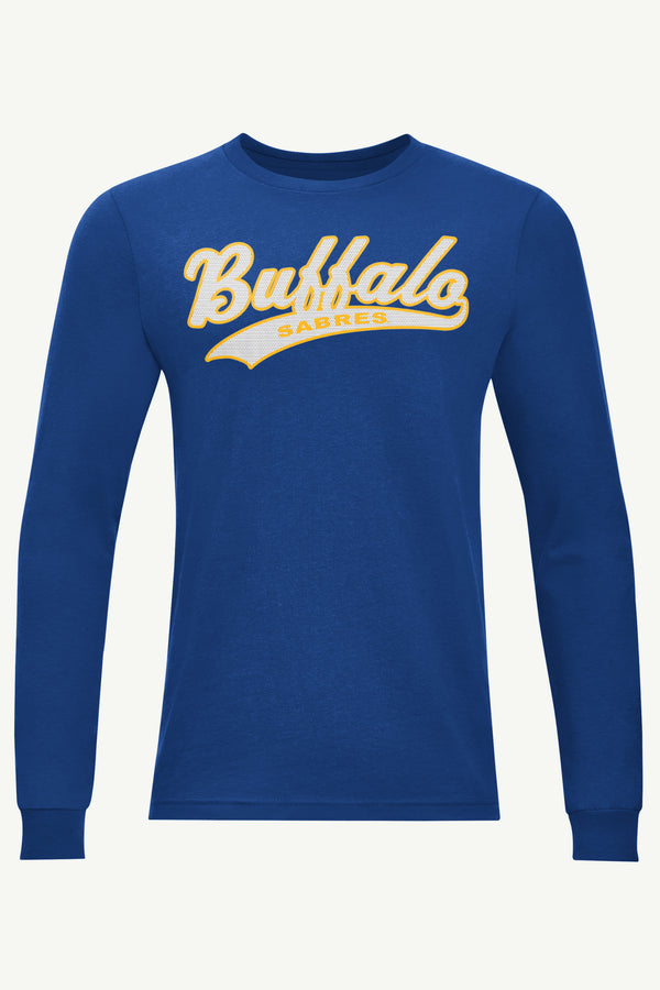 starter MENS BUFFALO SABRES TAILSWEEP LONG SLEEVE T SHIRT