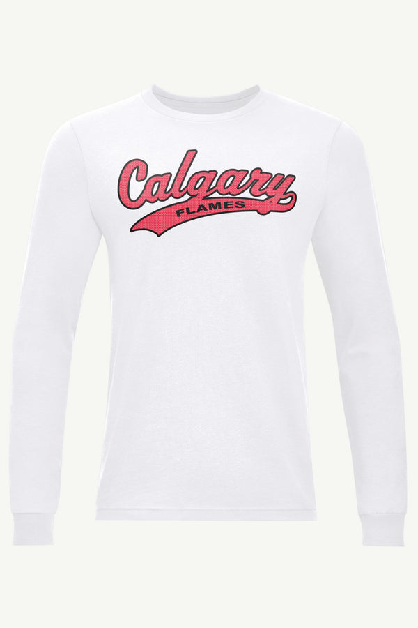 starter MENS CALGARY FLAMES TAILSWEEP LONG SLEEVE T SHIRT