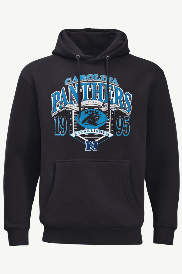starter MENS CAROLINA PANTHERS 80s INSPIRED FIELD HOODIE