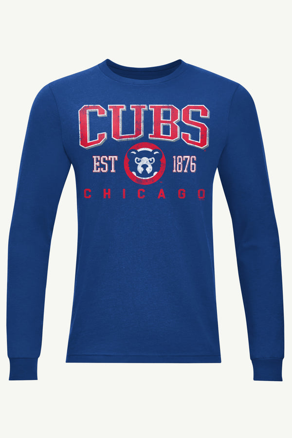 starter MENS CHICAGO CUBS RETRO LONG SLEEVE T SHIRT