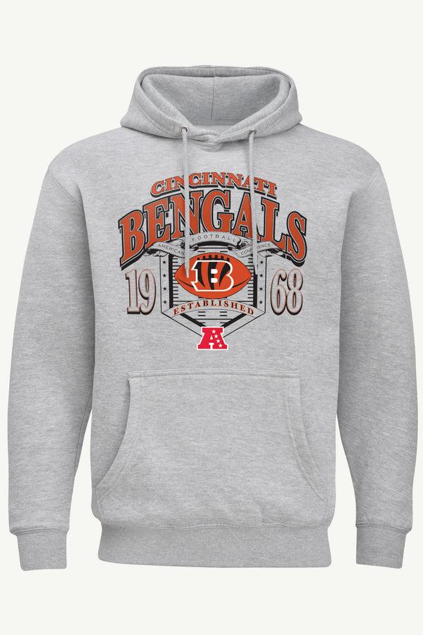 starter MENS CINCINNATI BENGALS 80s INSPIRED FIELD HOODIE